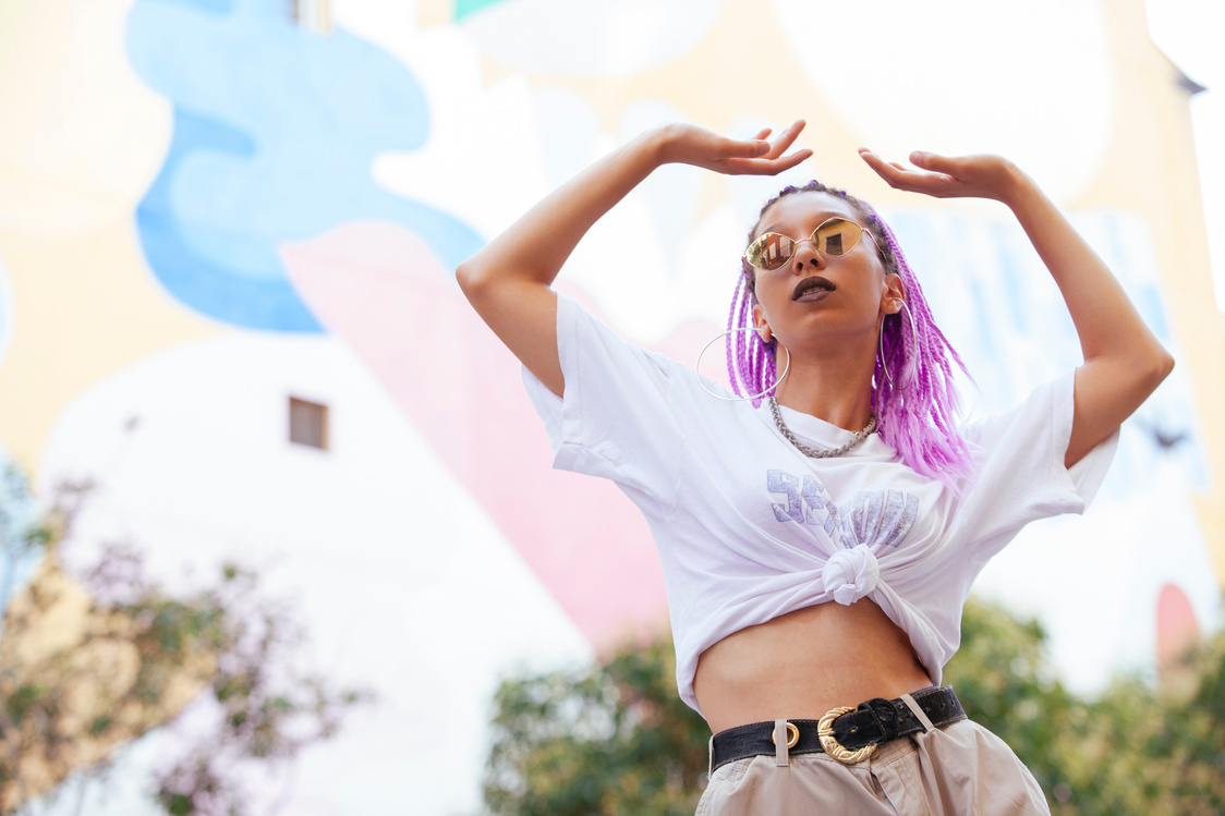 black woman with cool attitude